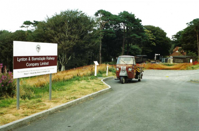 Piaggio at Woody Bay Station