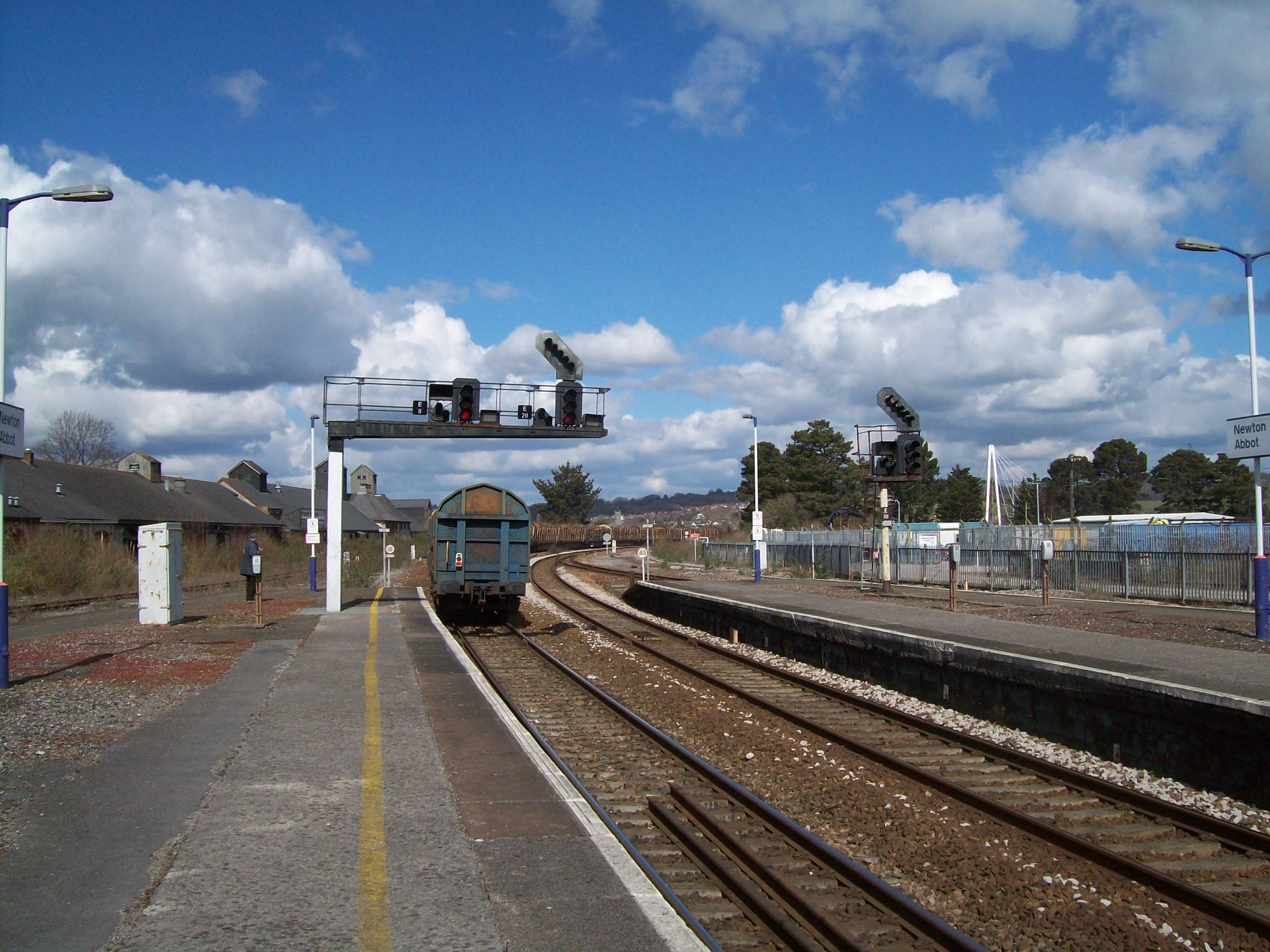Timber train at Newton Abbot.