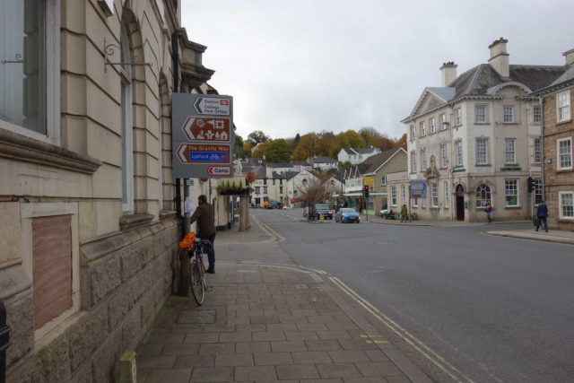 Okehampton Station sign