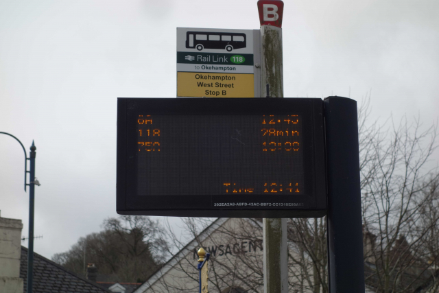 Okehampton bus stop