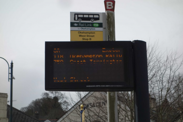 Okehampton bus stop