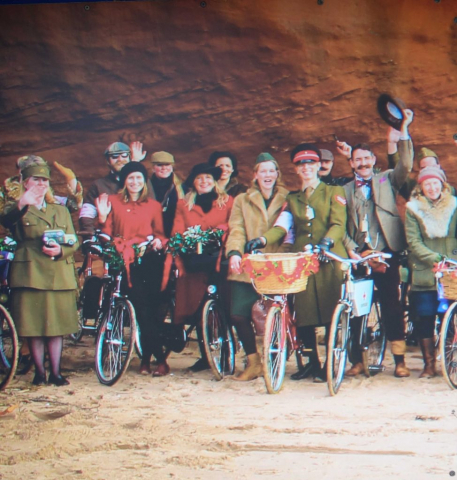 Happy cyclists, Exmouth