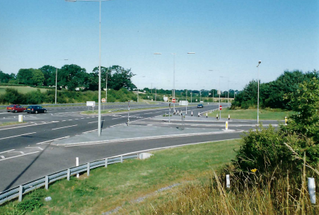 Cheriton Bishop A30 junction