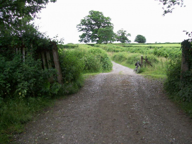 The wicket gate at left was once at the end of the path leading to the halt. Devon & Somerset Railway