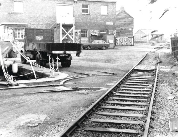 A 1960s view towards the junction. Haven Road Crossing is seen ahead. At left is the bow of M.V. "Esso Jersey." Broad Gauge Bits
