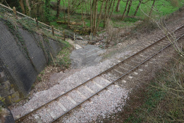 Floodwater trying to reach the Creedy had caused a washout at Langford Bridge, which abuts the river bridge. Cadeleigh, Cheriton Fitzpaine and Stockleigh Pomeroy