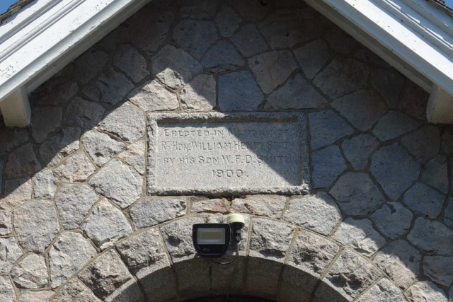 "Erected in Memory of Rt. Hon. William Henry Smith by his Son W.F.D. Smith." Moretonhampstead Cottage Hospital
