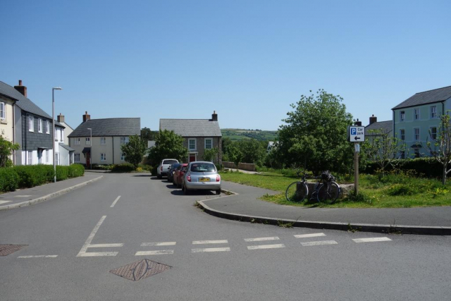 In Poundbury there are no signs or road markings. Bellacouch Meadow