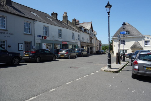 Spar has taken Webber & Sons general store. Bowden's remains next door. Chagford