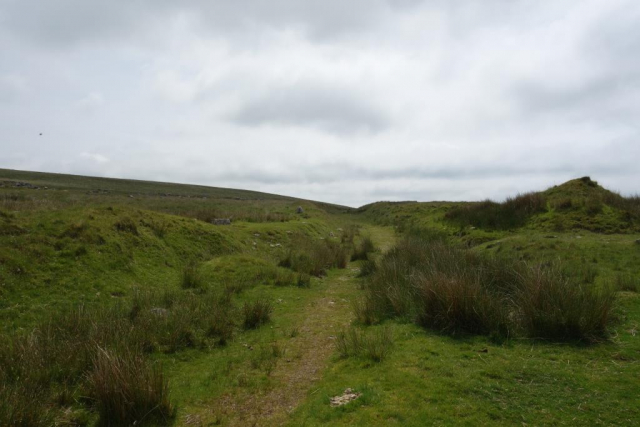 Looking back from a little further down the severe gradient. Foggintor