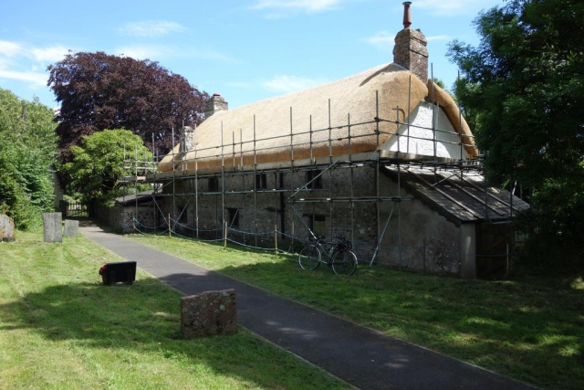 Free of scaffolding and with the sun on it, this would have been a delightful scene. Eggesford to Okehampton
