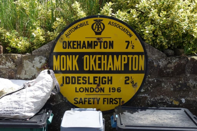 The O.S. once had it as Monk-Okehampton. Now Monkokehampton is used. Eggesford to Okehampton