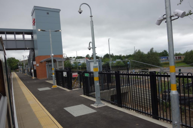 Drivers are practising their braking before the station opens. Eggesford to Okehampton