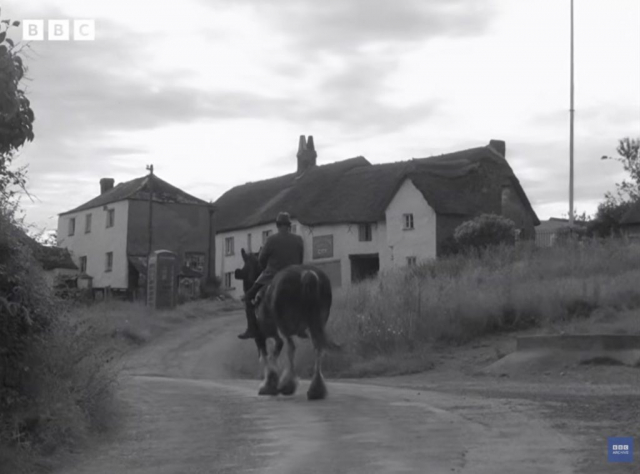A still taken from the B.B.C. Archive film, "1959: Iddesleigh - The Changing Village." Eggesford to Okehampton